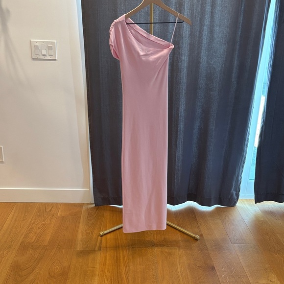 Zara Soft Pink One-Shoulder Dress - Picture 3 of 5
